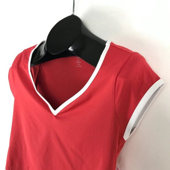 NEW Old Navy Active PowerSoft Ultra Crop Top Women's Large Coral Go-Dry Fitness - Picture 3 of 10